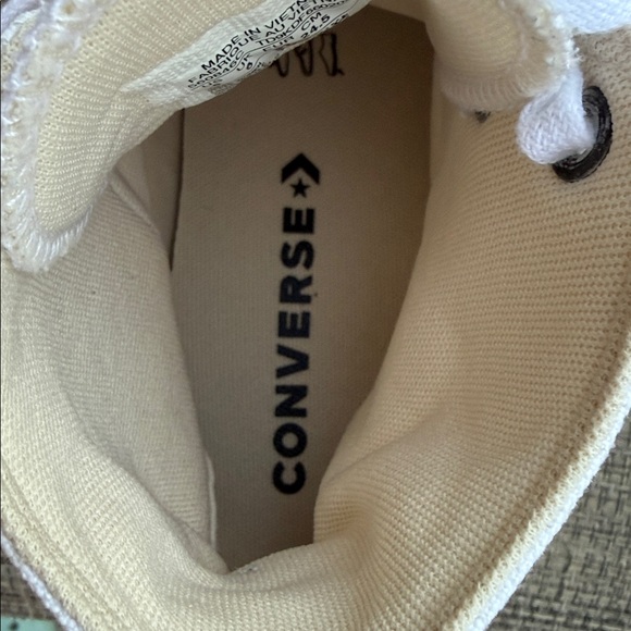 Converse Chuck Taylor All Star Lift Platform Hi-Top White Womens Canvas Sneakers - Picture 8 of 9